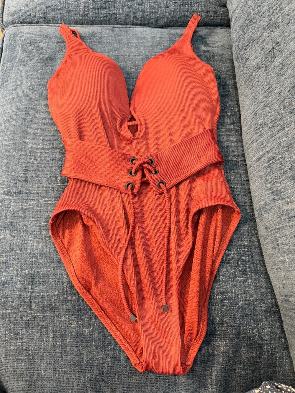 Bar III Orange Bathing Suit